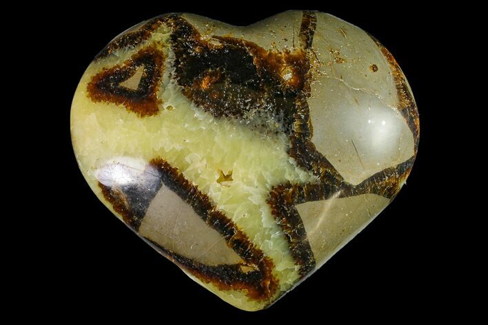 Polished Septarian Heart - Madagascar #156652